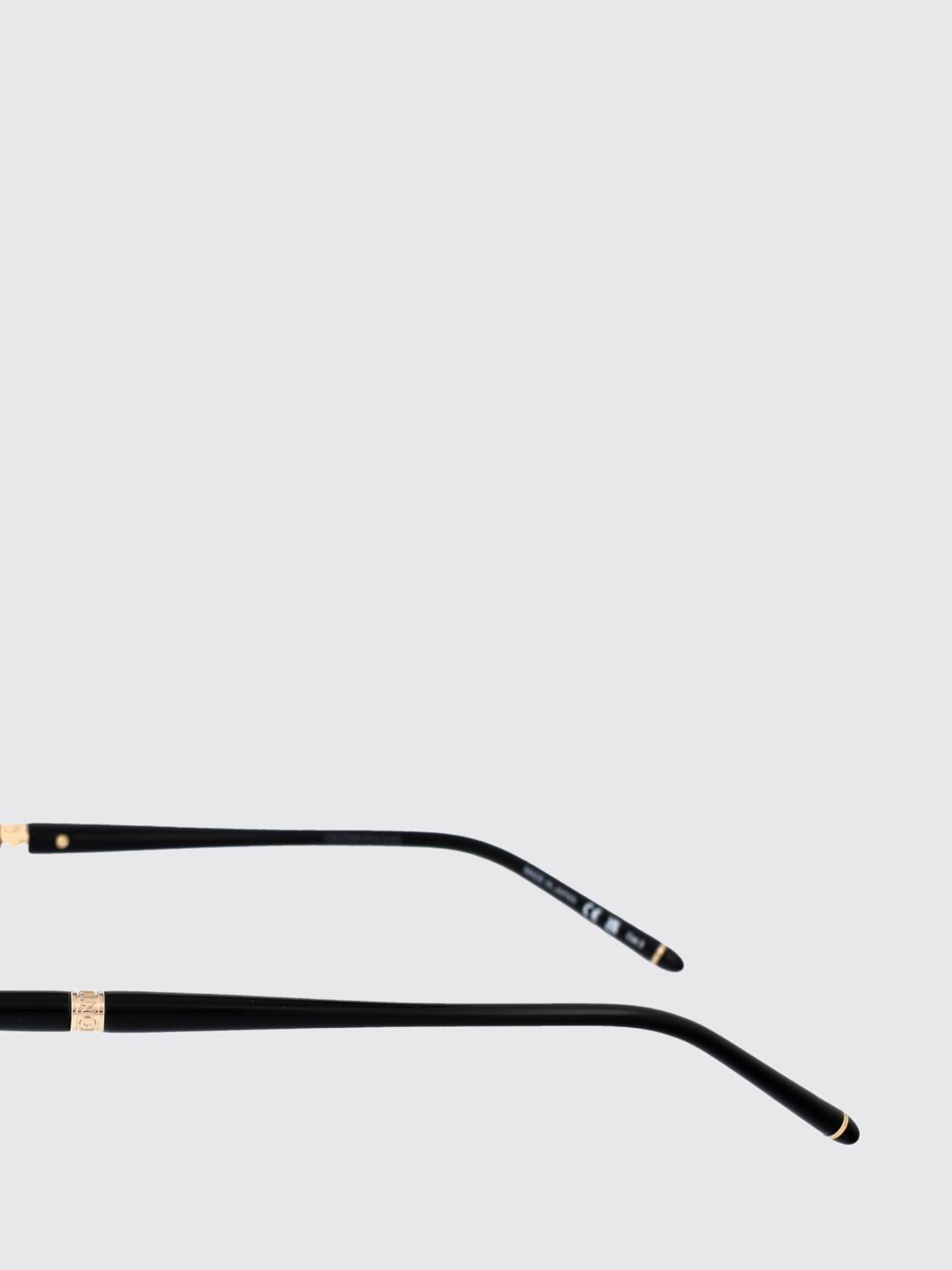 MONTBLANC OCCHIALI DA SOLE: Occhiali da sole MB0344S Montblanc in metallo ed acetato , Marrone - Img 3