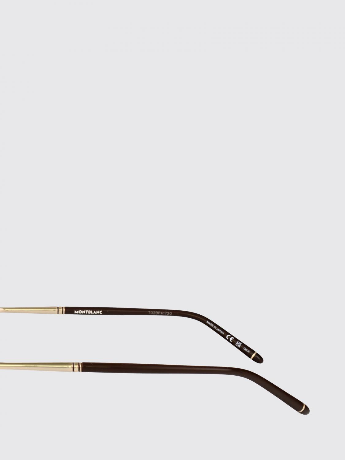 MONTBLANC 선글라스: Montblanc MB0443S 메탈 및 아세테이트 선글라스, 브라운 - Img 3
