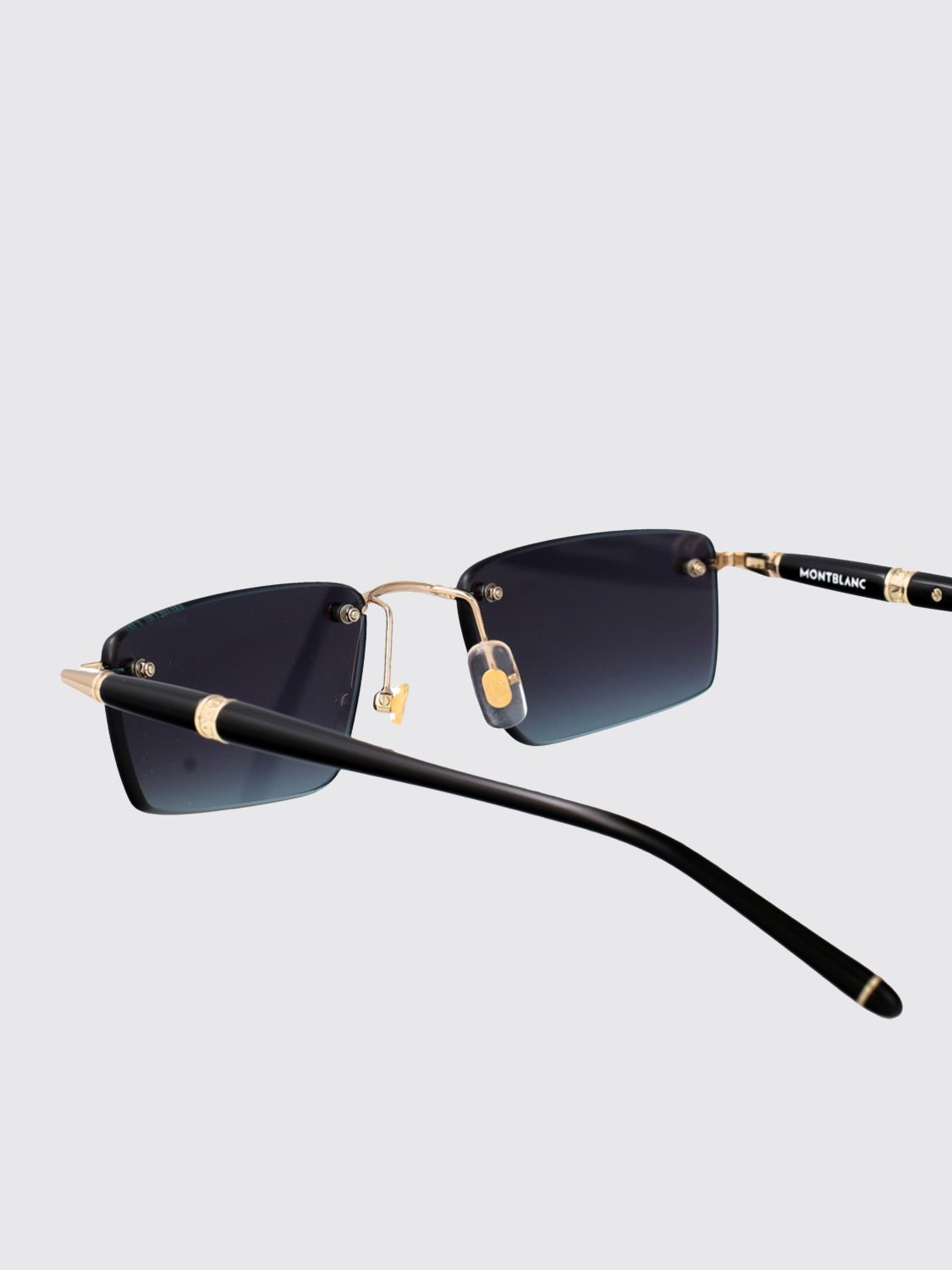 MONTBLANC OCCHIALI DA SOLE: Occhiali da sole MB0484S Montblanc in acetato e metallo , Grigio - Img 4