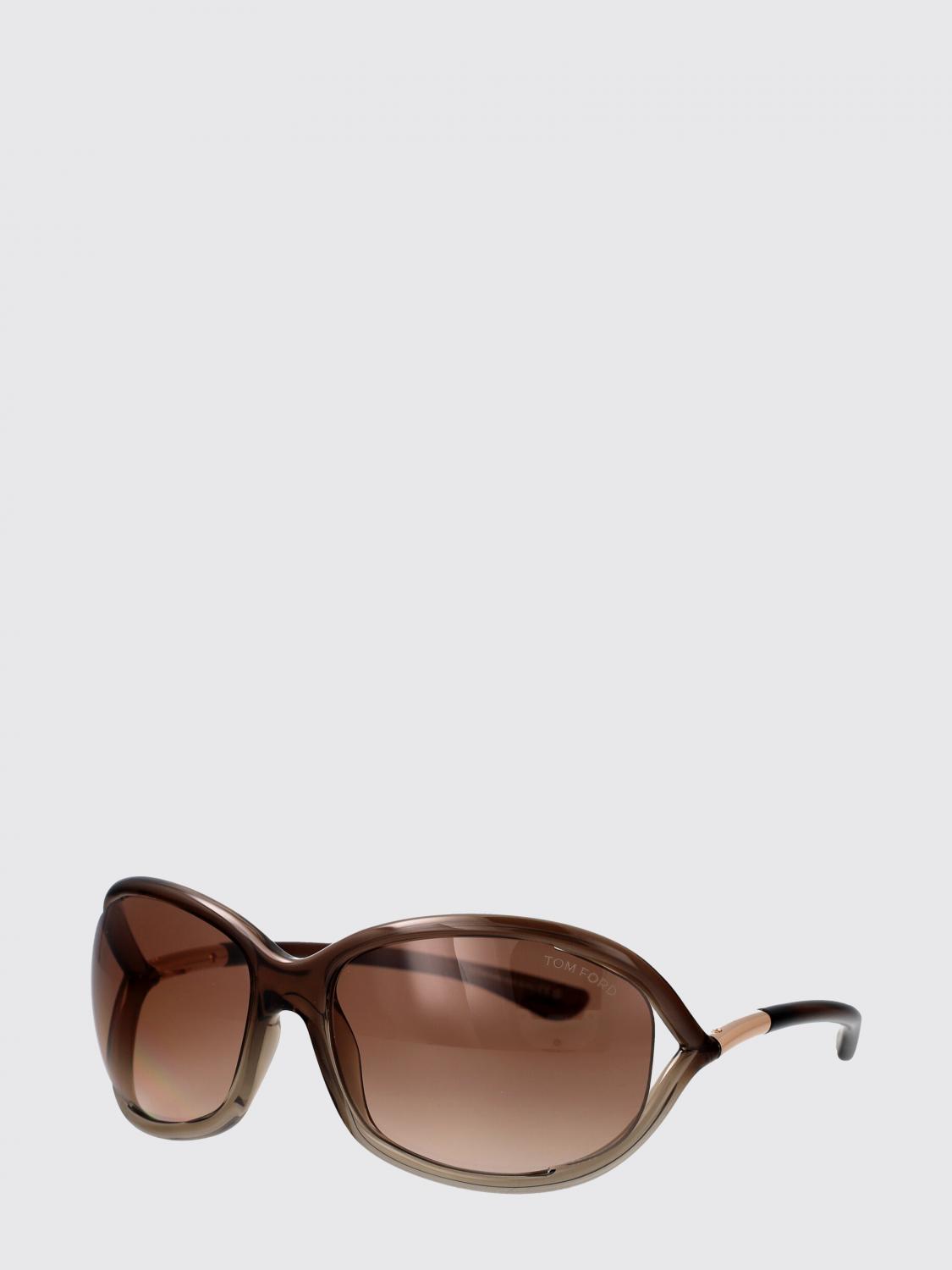 TOM FORD OCCHIALI DA SOLE: Occhiali da sole FT0008 Tom Ford in acetato , Marrone - Img 1