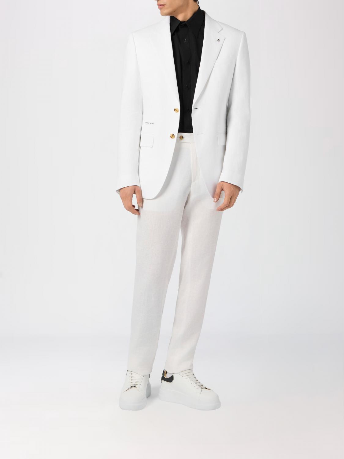 PHILIPP PLEIN 西装外套: 西装外套 男士 Philipp Plein, 白色 - Img 2