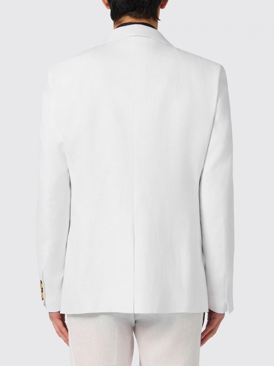 PHILIPP PLEIN 西装外套: 西装外套 男士 Philipp Plein, 白色 - Img 3