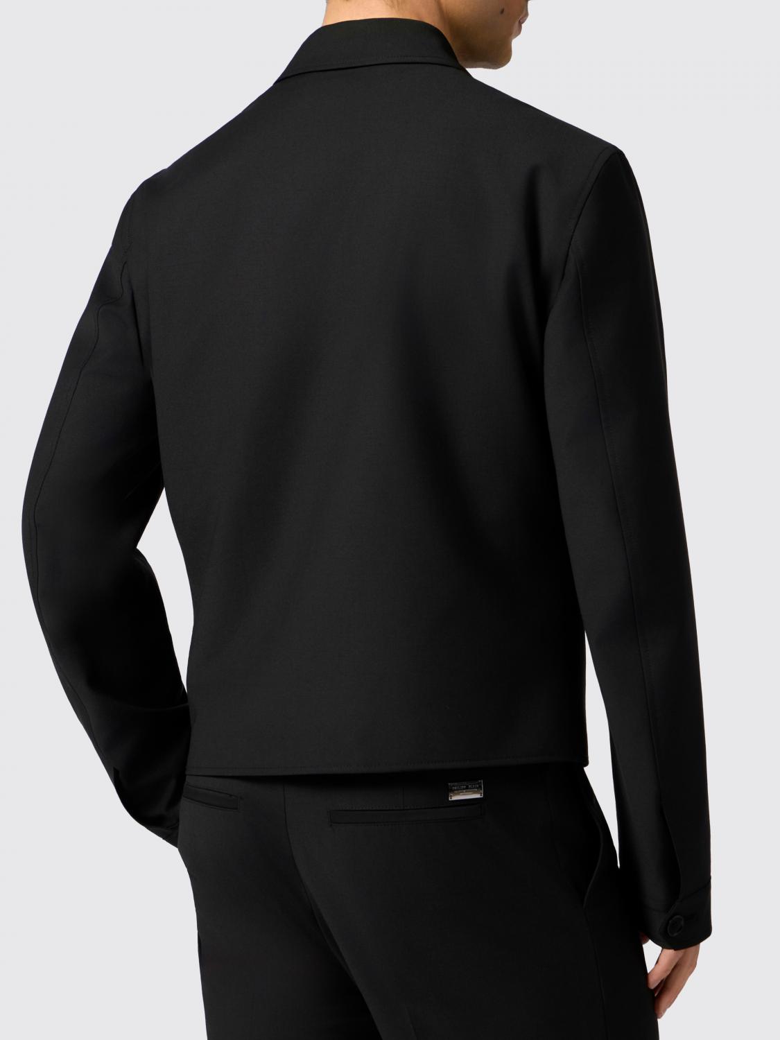 PHILIPP PLEIN 코트: Philipp Plein PP 울 코트, 블랙 - Img 2