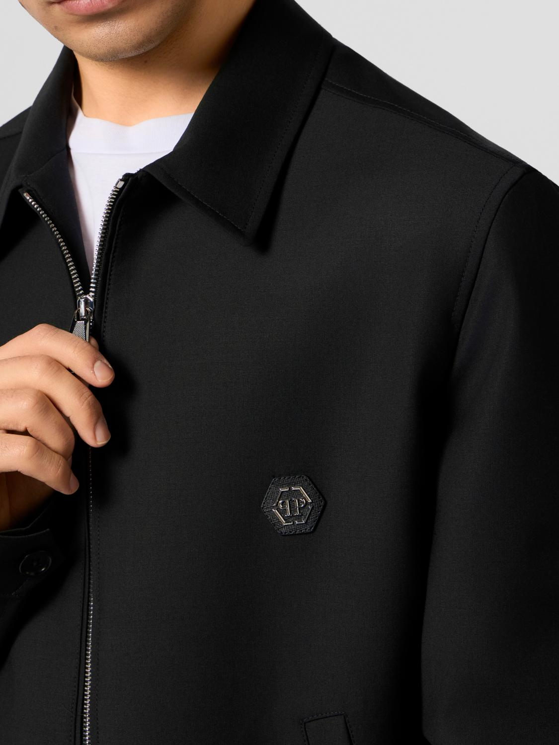 PHILIPP PLEIN 코트: Philipp Plein PP 울 코트, 블랙 - Img 3