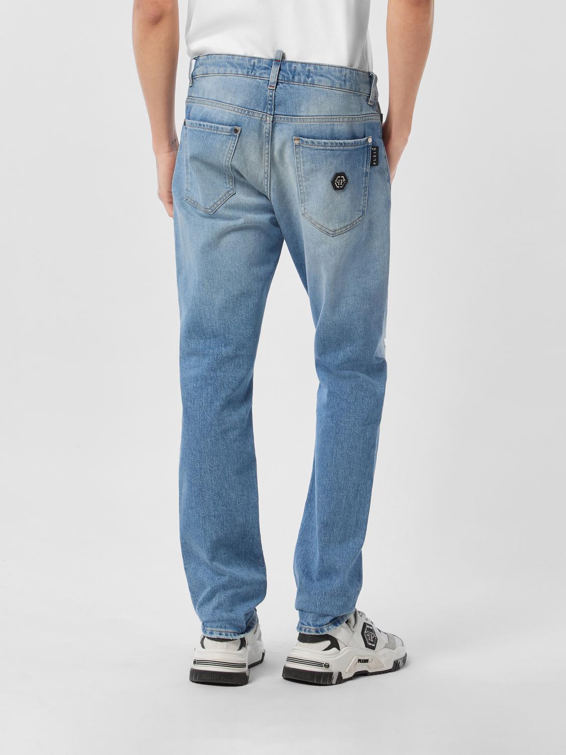 PHILIPP PLEIN JEANS: Jeans men Philipp Plein, Sky Blue - Img 2