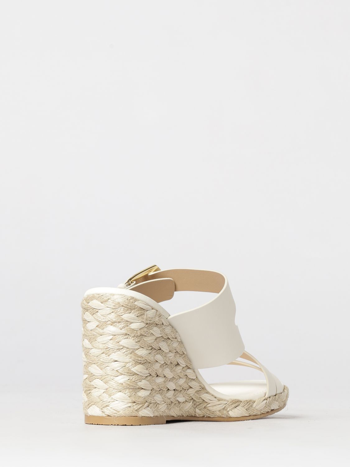 STUART WEITZMAN ESPADRILLAS: Espadrillas con zeppa Sai Stuart Weitzman in pelle , Bianco - Img 3