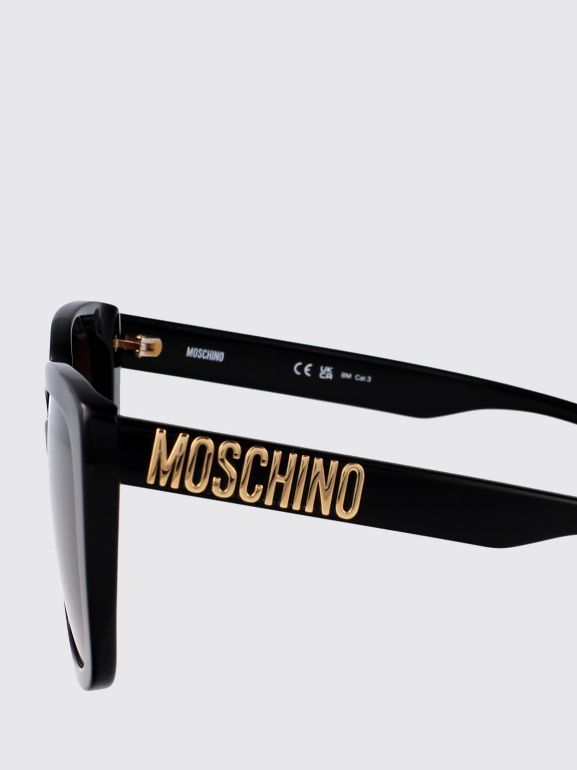 MOSCHINO OCCHIALI DA SOLE: Occhiali da sole MOS146/S Moschino in acetato , Nero - Img 3