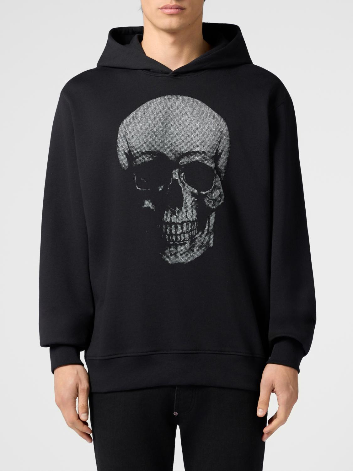 PHILIPP PLEIN SUDADERA: Sudadera hombre Philipp Plein, Negro - Img 1