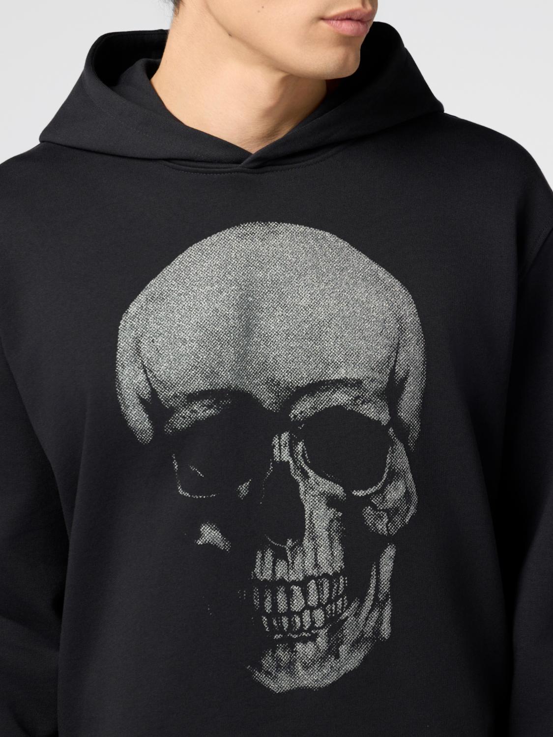 PHILIPP PLEIN SUDADERA: Sudadera hombre Philipp Plein, Negro - Img 3