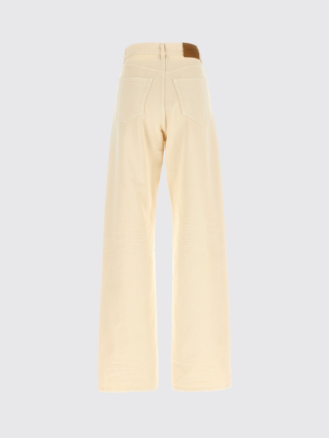 SAINT LAURENT VAQUEROS: Vaqueros mujer Saint Laurent, Beige - Img 3