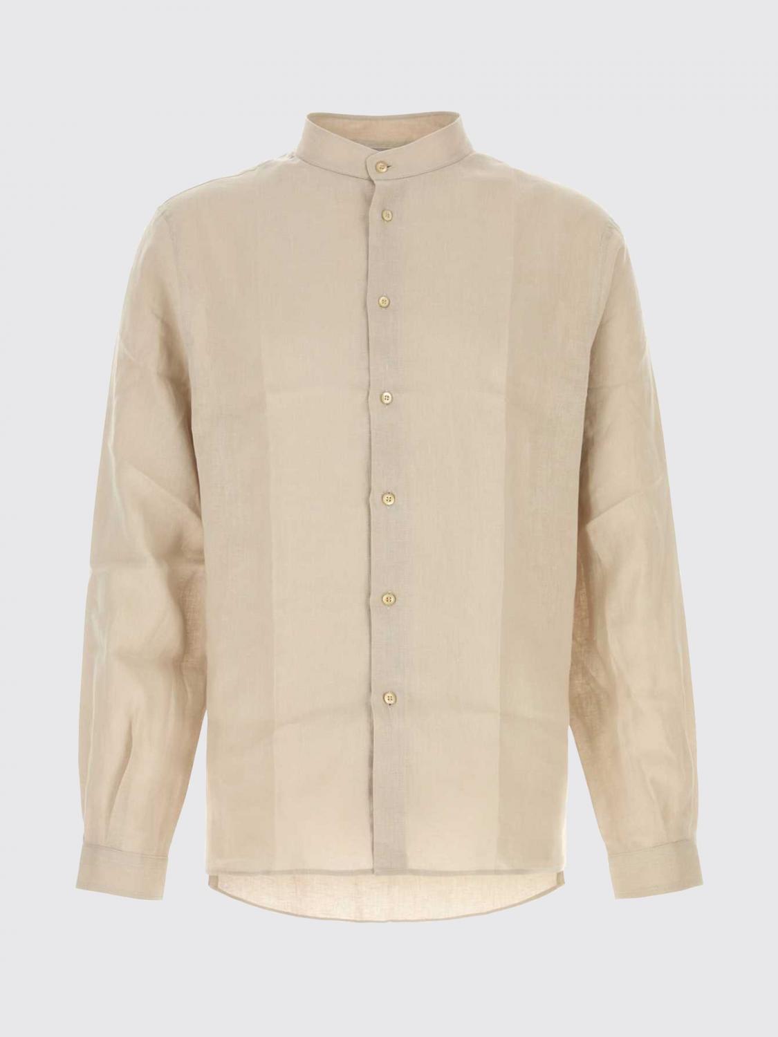 BRUNELLO CUCINELLI CAMICIA: Camicia Brunello Cucinelli in lino , Beige - Img 2