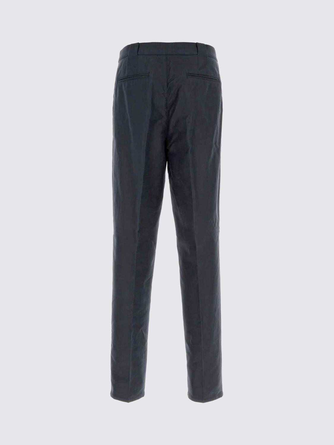 BRUNELLO CUCINELLI PANTS: Cotton And Linen Chino Trousers Brunello Cucinelli, Navy - Img 3