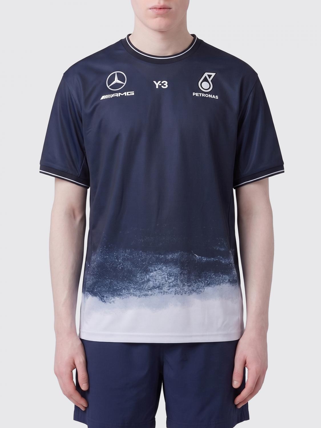 Y-3 CAMISETA: Camiseta Y-3 de poliéster con logo, Negro - Img 1