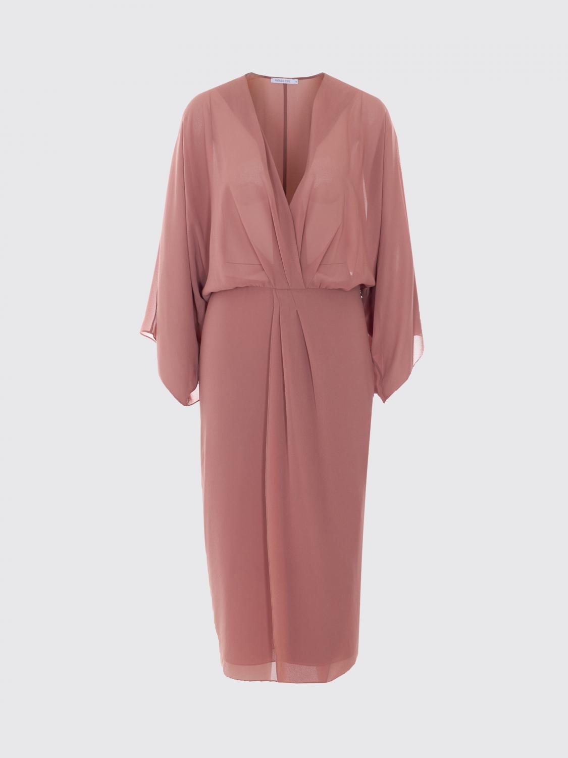 PATRIZIA PEPE ABITO: Abito a kimono Patrizia Pepe in georgette , Rosa - Img 2