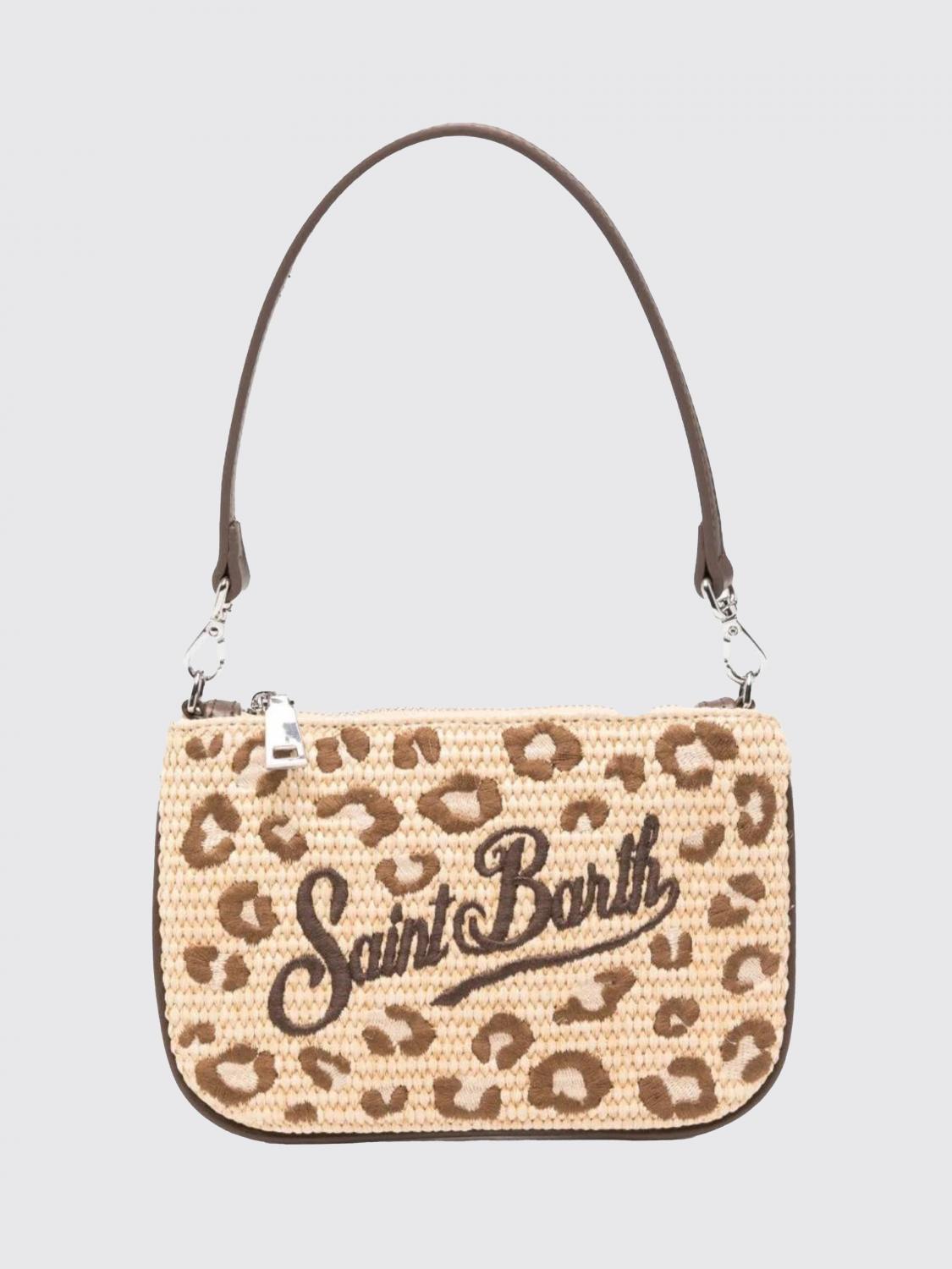 MC2 SAINT BARTH BORSA MINI: Borsa Parisienne MC2 Saint Barth in rafia con logo ricamato , Corda - Img 1