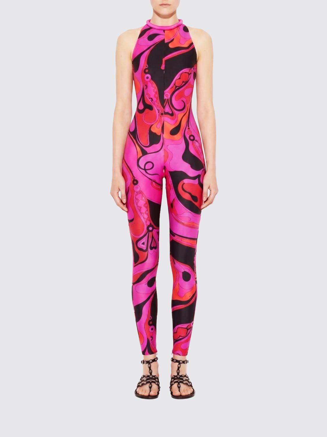 PUCCI TUTA: Tuta Pucci in jersey stampato , Fuxia - Img 1