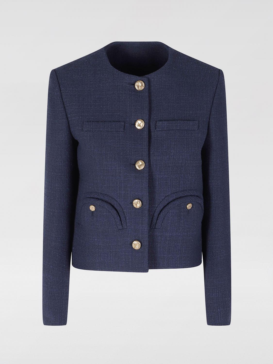BLAZÉ MILANO GIACCA: Blazer a girocollo in misto cotone Blazé Milano, Blue - Img 2