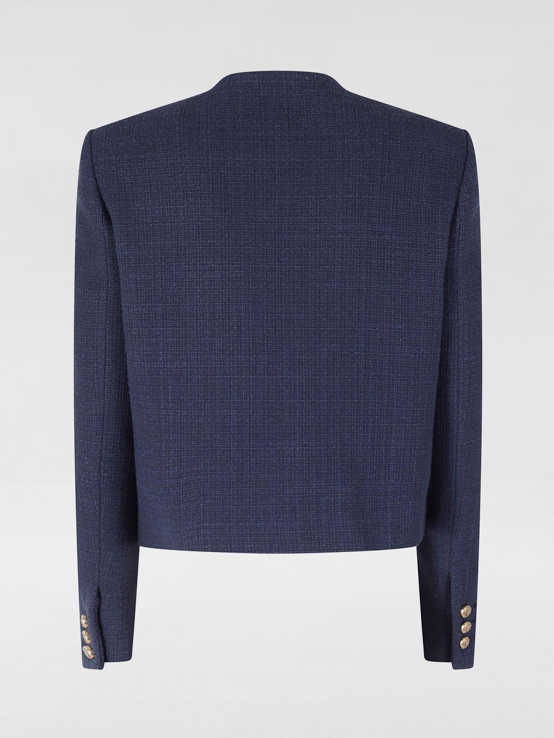 BLAZÉ MILANO GIACCA: Blazer a girocollo in misto cotone Blazé Milano, Blue - Img 3