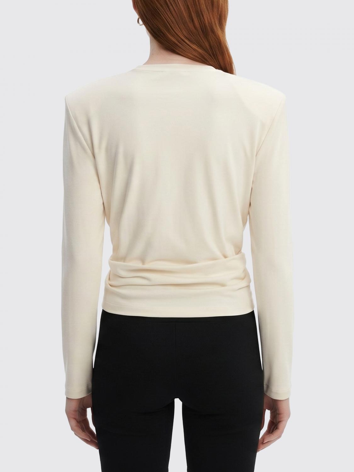 MAGDA BUTRYM TOP: Top con fiore Magda Butrym in cotone, Nudo - Img 2