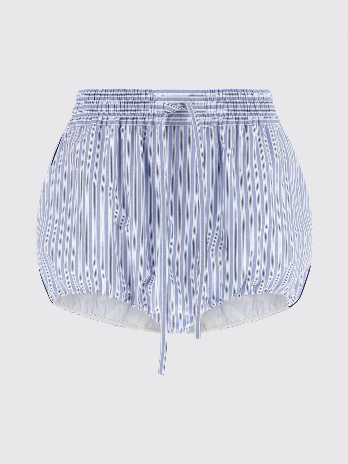 DOLCE & GABBANA PANTALONCINI: Pantaloncini Dolce & Gabbana in cotone e seta a righe , Blue - Img 2