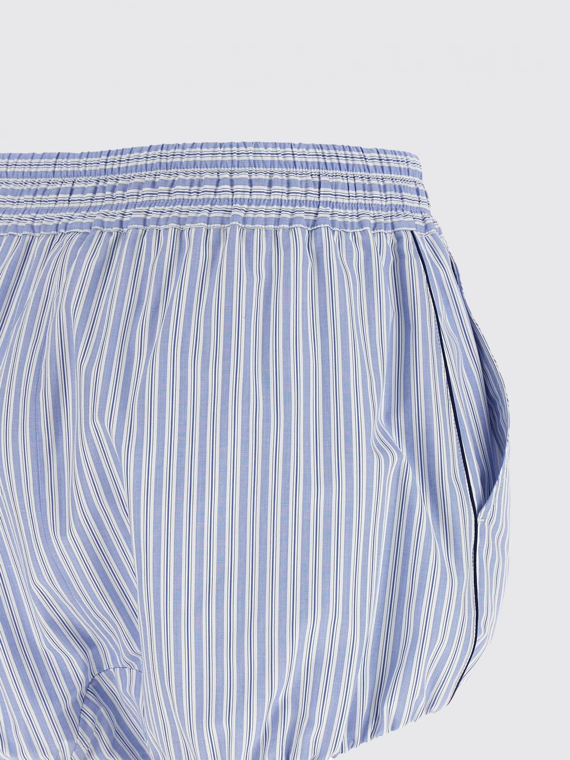 DOLCE & GABBANA PANTALONCINI: Pantaloncini Dolce & Gabbana in cotone e seta a righe , Blue - Img 4