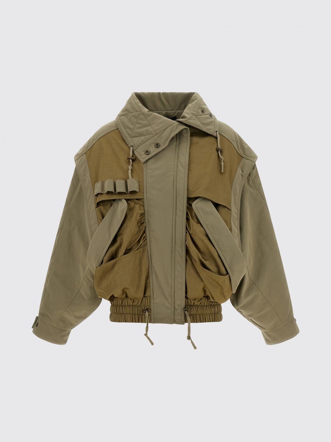 BALMAIN GIACCA: Bomber in misto cotone Balmain, Verde - Img 2