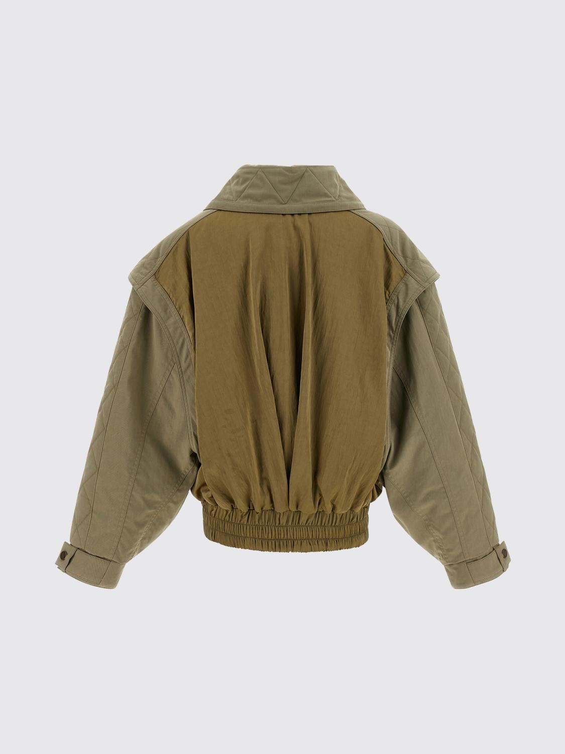 BALMAIN GIACCA: Bomber in misto cotone Balmain, Verde - Img 3