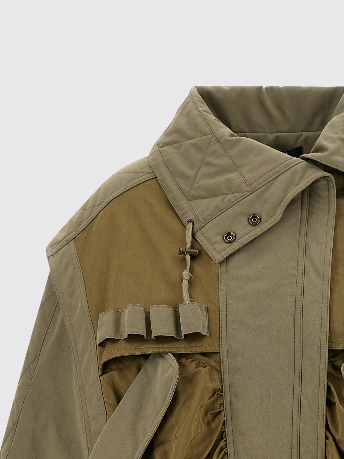 BALMAIN GIACCA: Bomber in misto cotone Balmain, Verde - Img 4