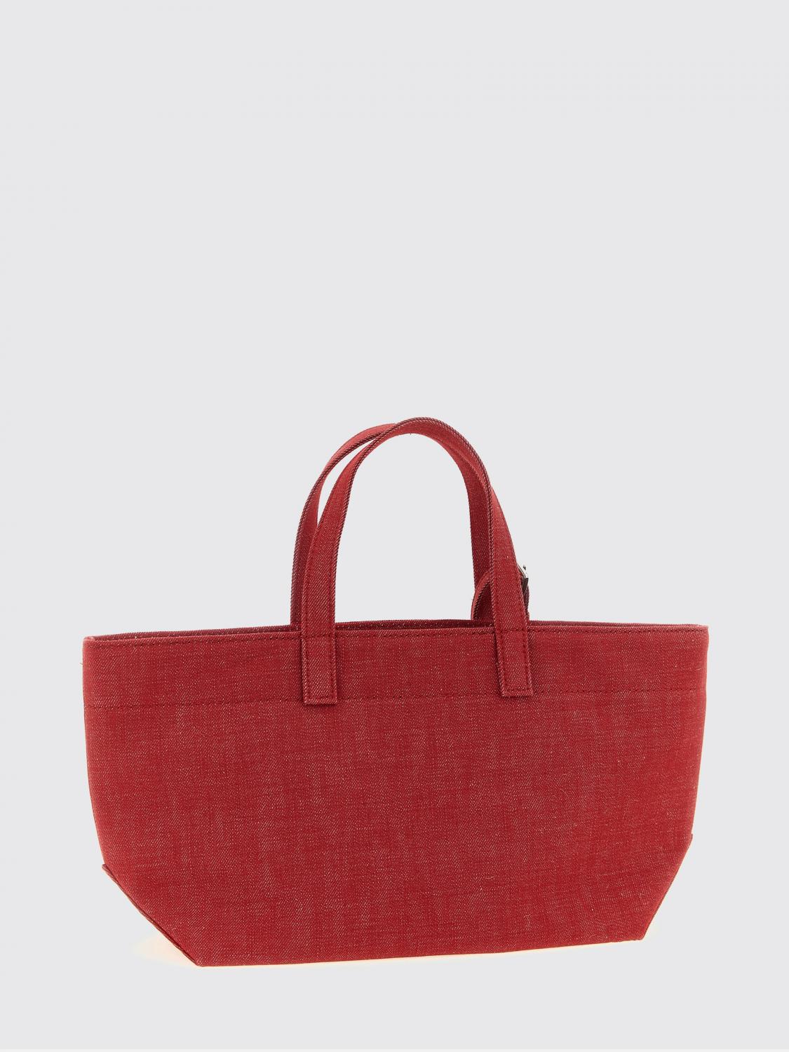 A.P.C. BORSA A MANO: Borsa Le Drummer A.P.C. in canvas di cotone , Rosso - Img 2