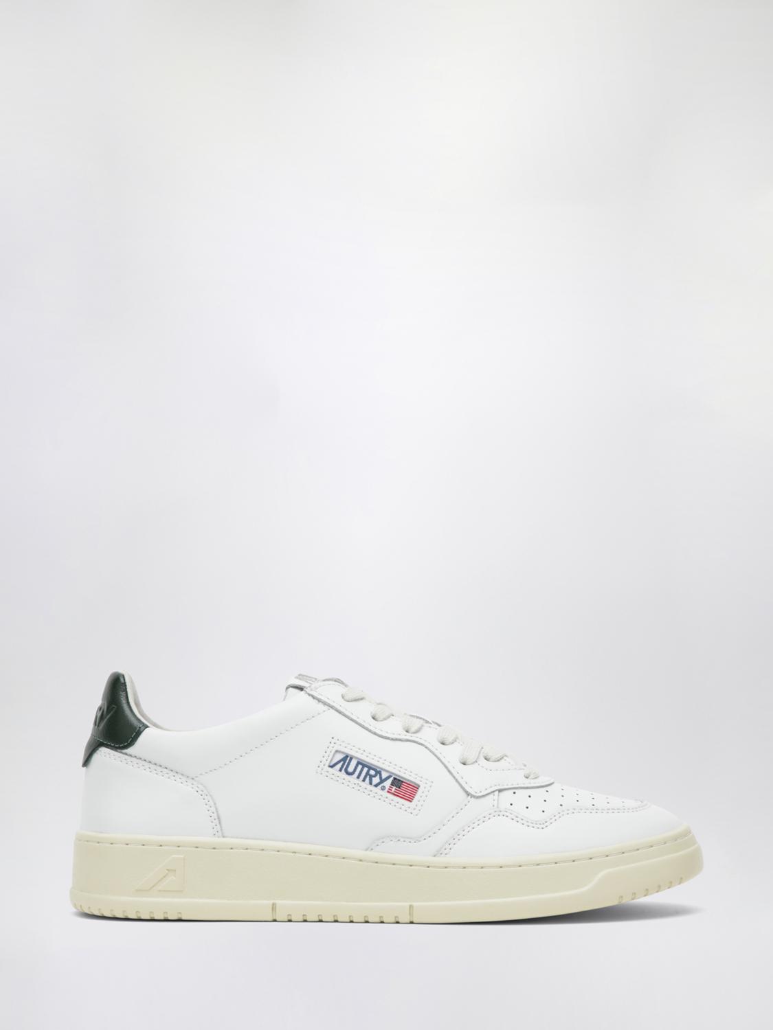 AUTRY BASKETS: Sneakers Medalist Low Autry en cuir, Blanc - Img 1