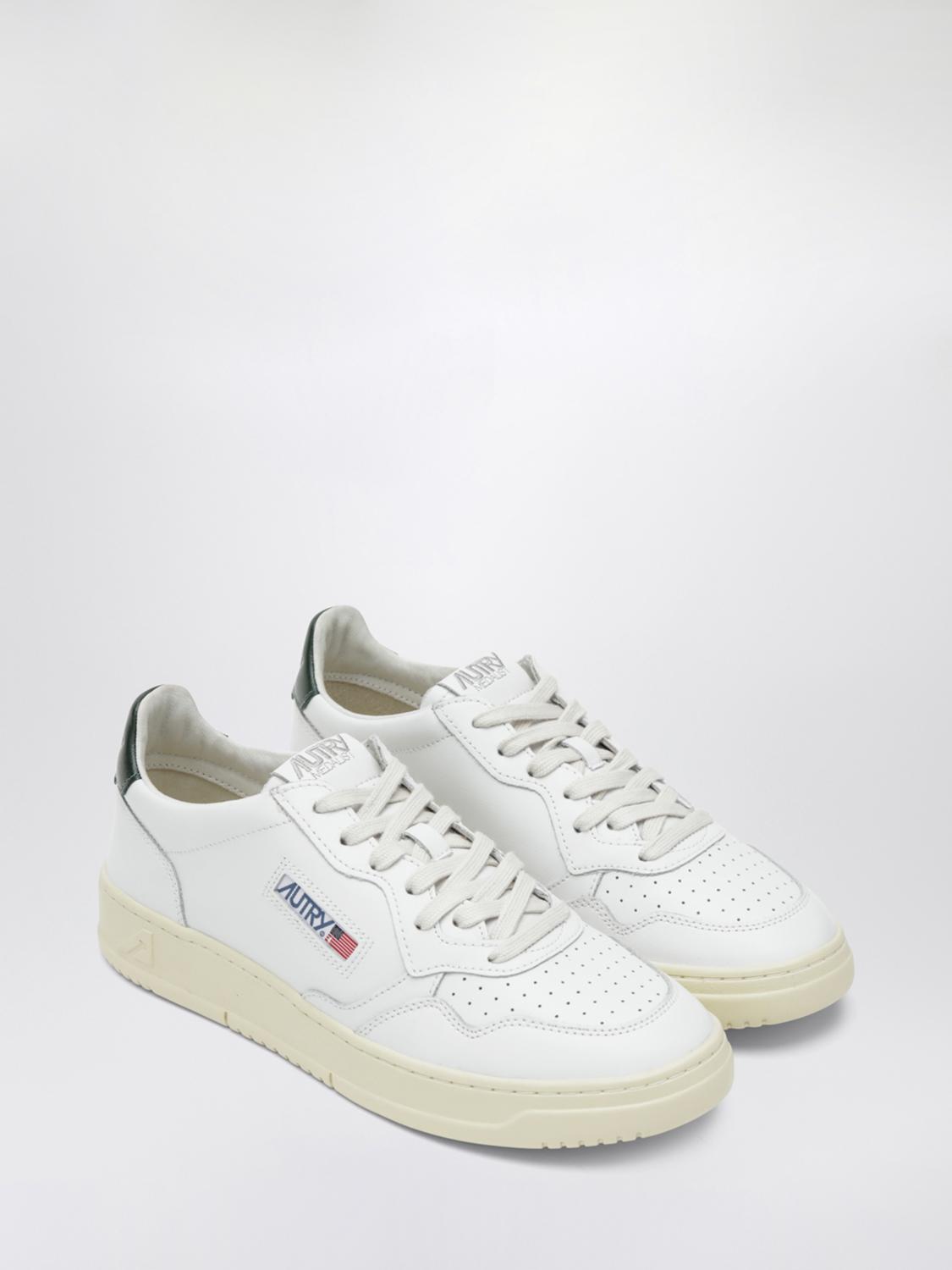 AUTRY BASKETS: Sneakers Medalist Low Autry en cuir, Blanc - Img 2