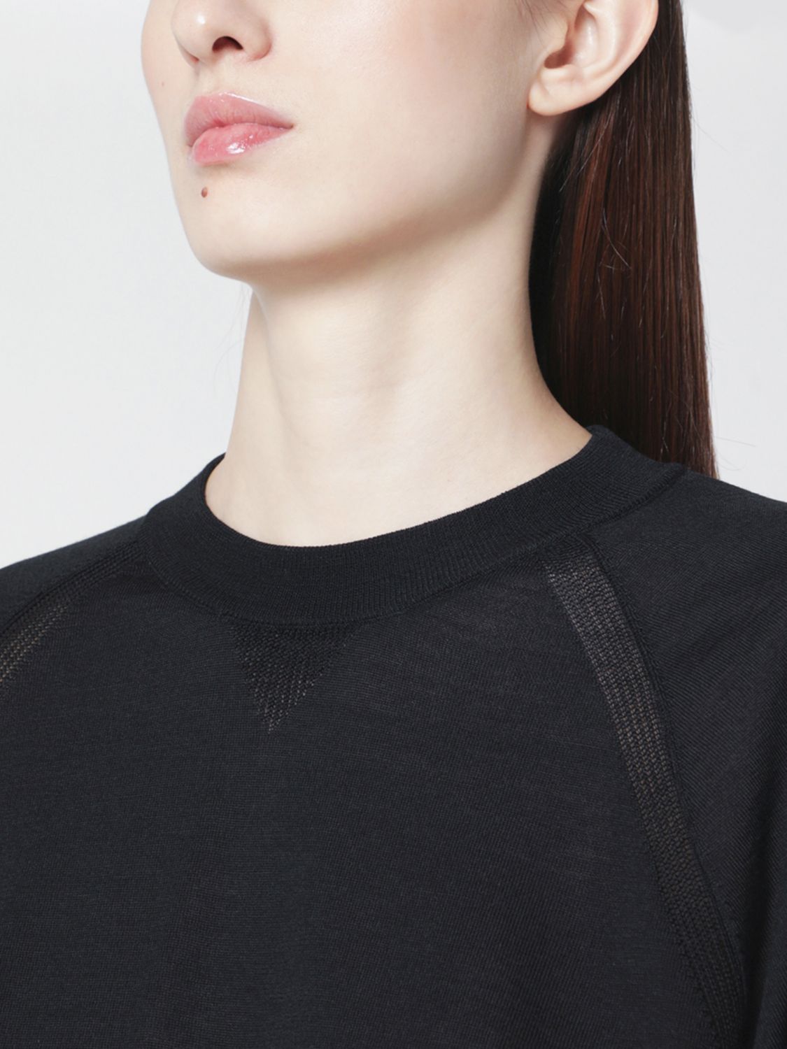 ROBERTO COLLINA JERSEY: Jersey de lana virgen Roberto Collina, Negro - Img 4