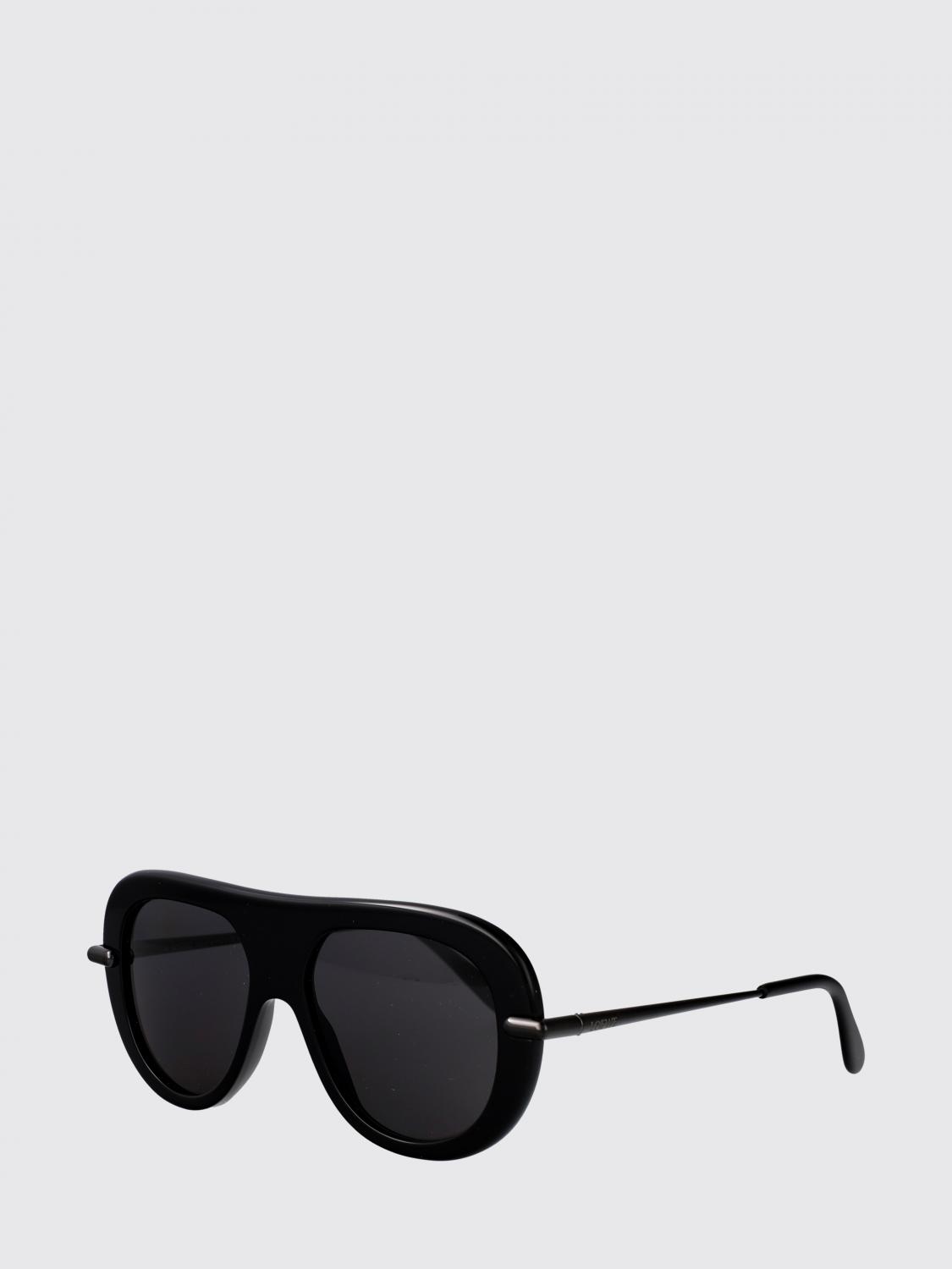 LOEWE OCCHIALI DA SOLE: Occhiali da sole Slim Loewe in acetato e metallo , Nero - Img 1