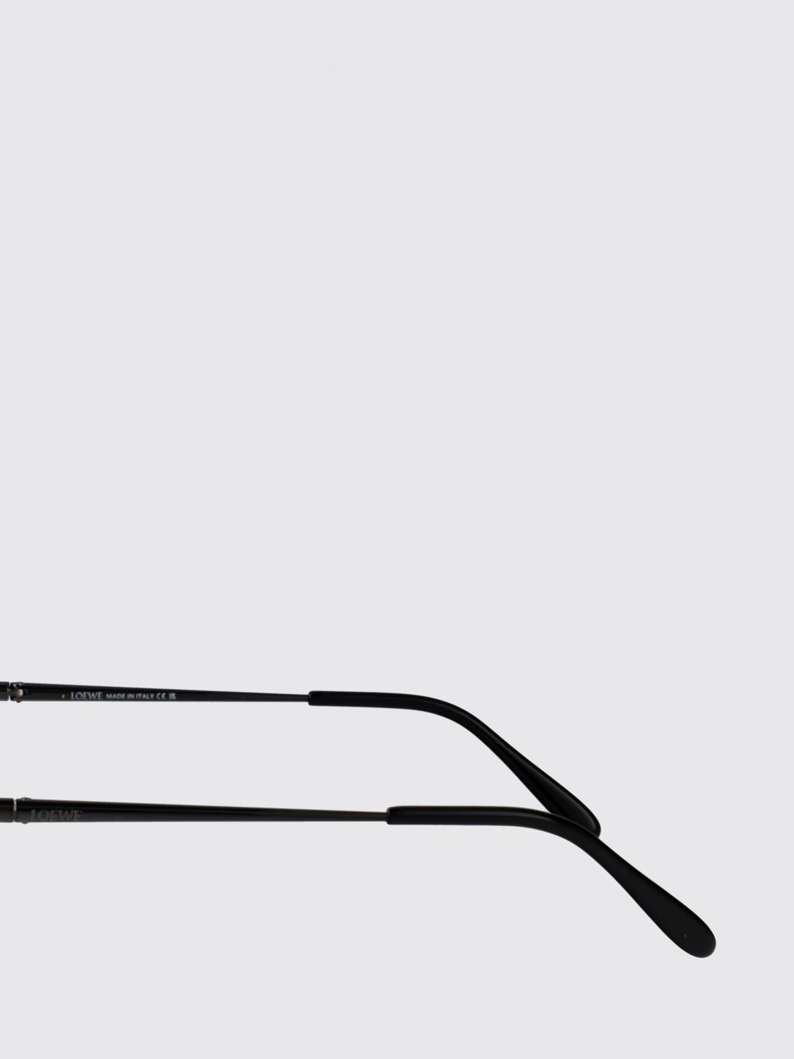 LOEWE OCCHIALI DA SOLE: Occhiali da sole Slim Loewe in acetato e metallo , Nero - Img 3