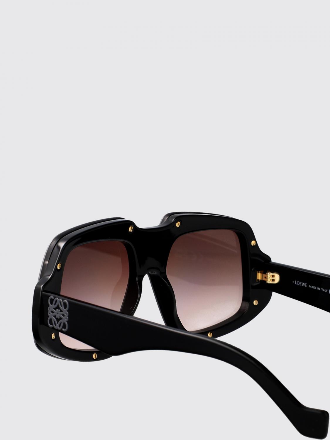 LOEWE OCCHIALI DA SOLE: Occhiali da sole Anagram Loewe in acetato , Rosso - Img 4