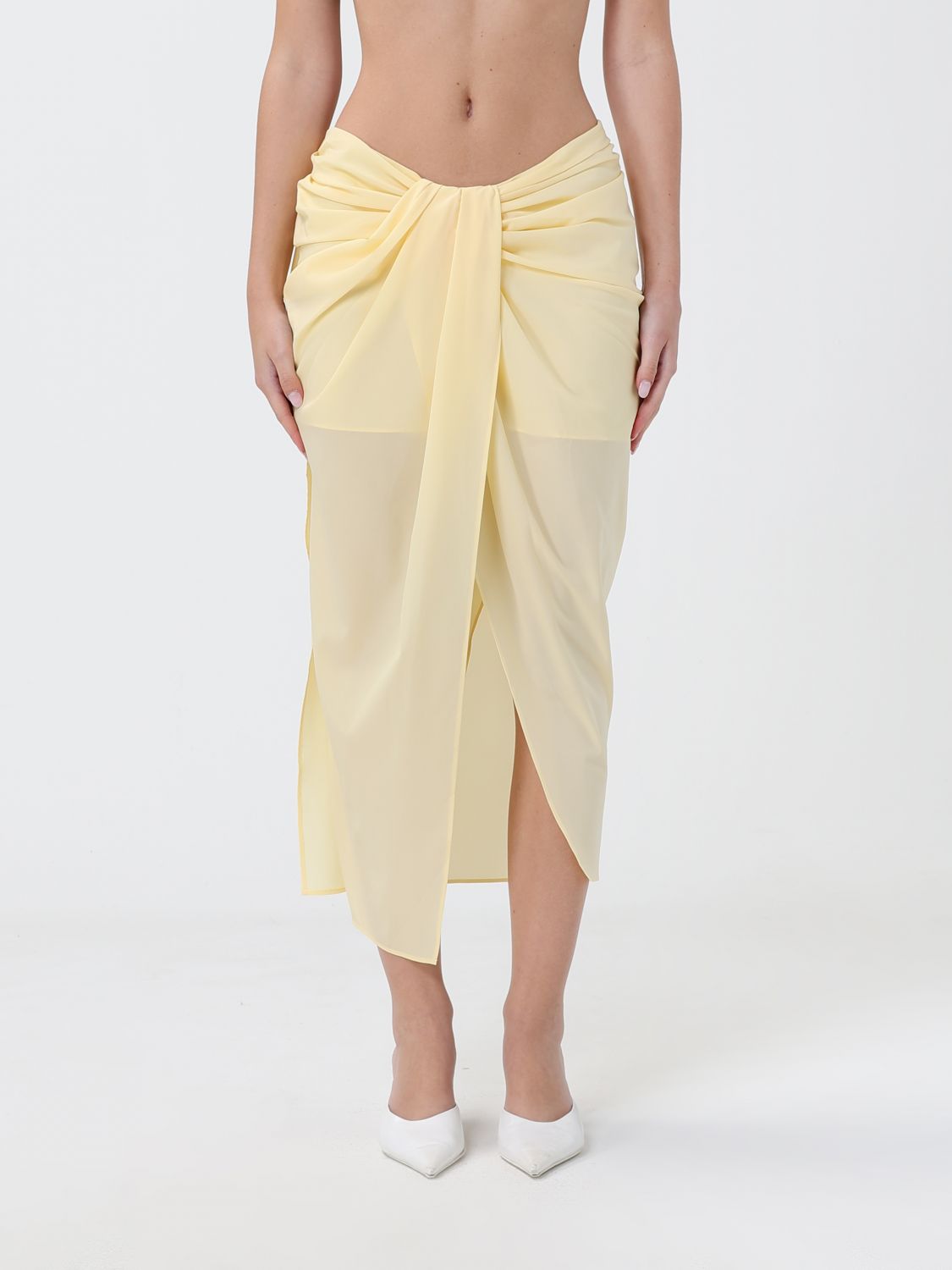 JACQUEMUS ROCK: Jacquemus Pareo-Rock aus Polyester, Gelb - Img 1
