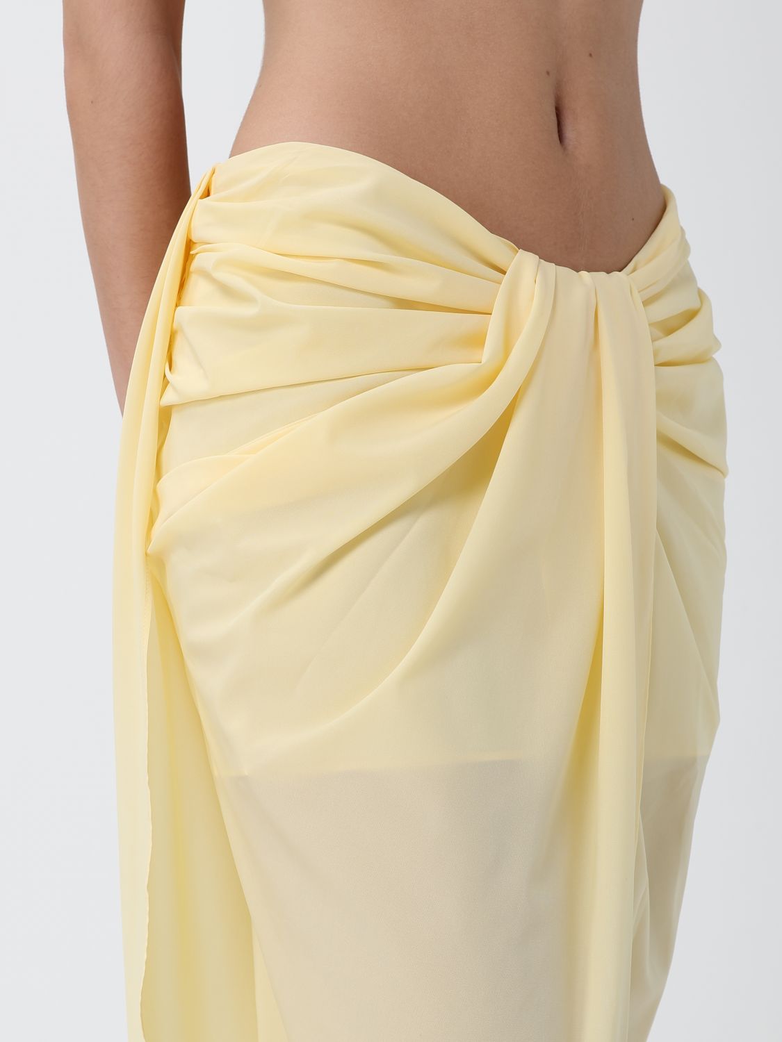 JACQUEMUS ROCK: Jacquemus Pareo-Rock aus Polyester, Gelb - Img 4