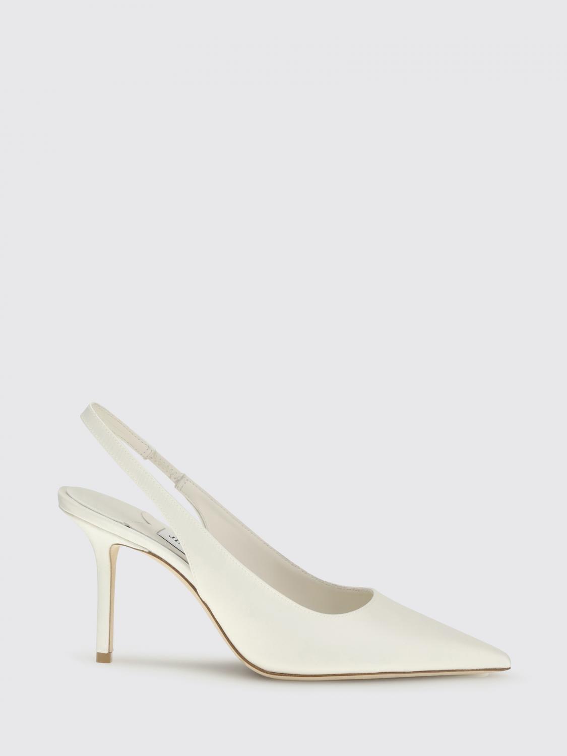 JIMMY CHOO PUMPS: Jimmy Choo Love Slingback-Pumps aus Seide, Ivory - Img 1