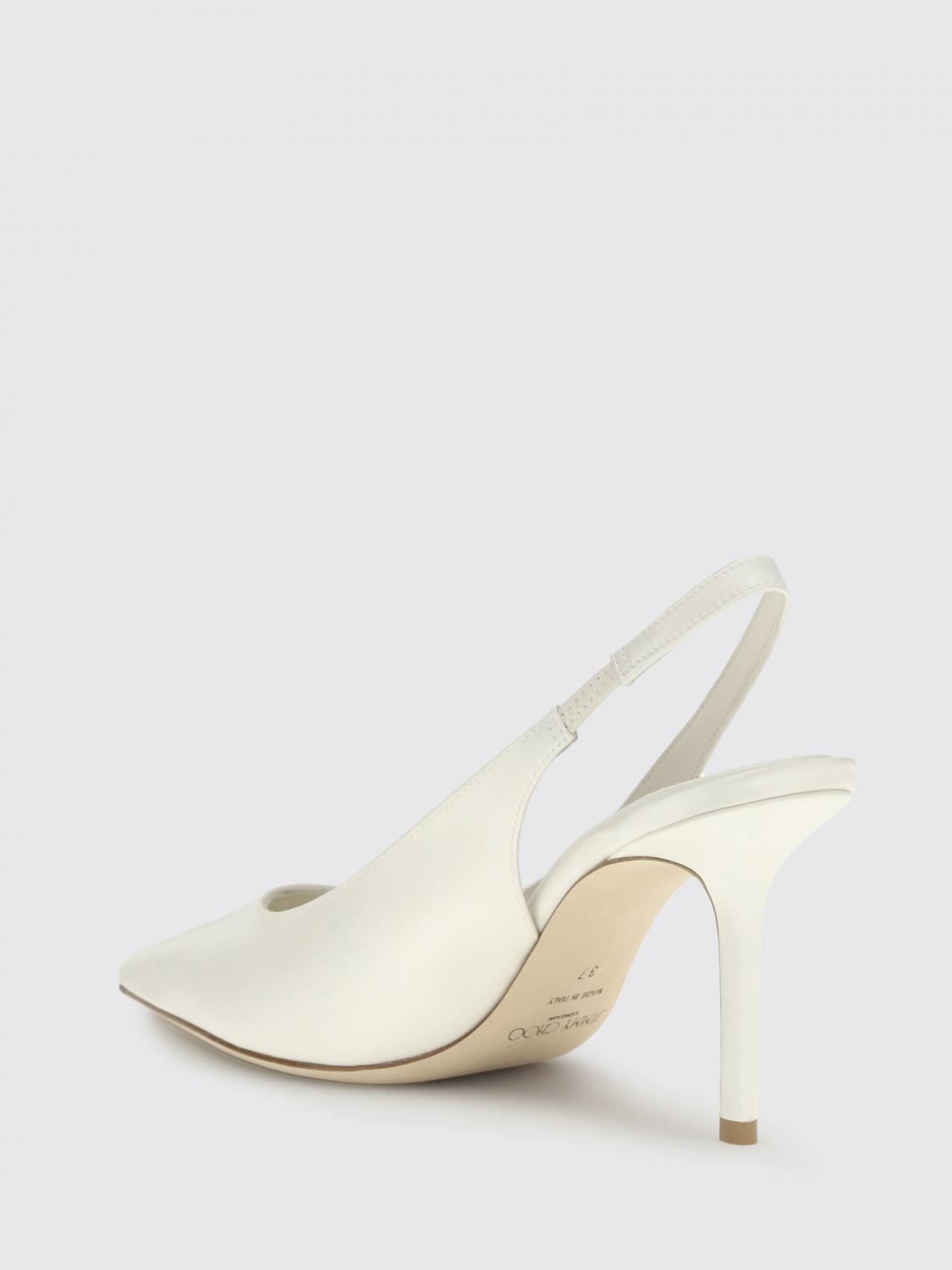 JIMMY CHOO PUMPS: Jimmy Choo Love Slingback-Pumps aus Seide, Ivory - Img 3