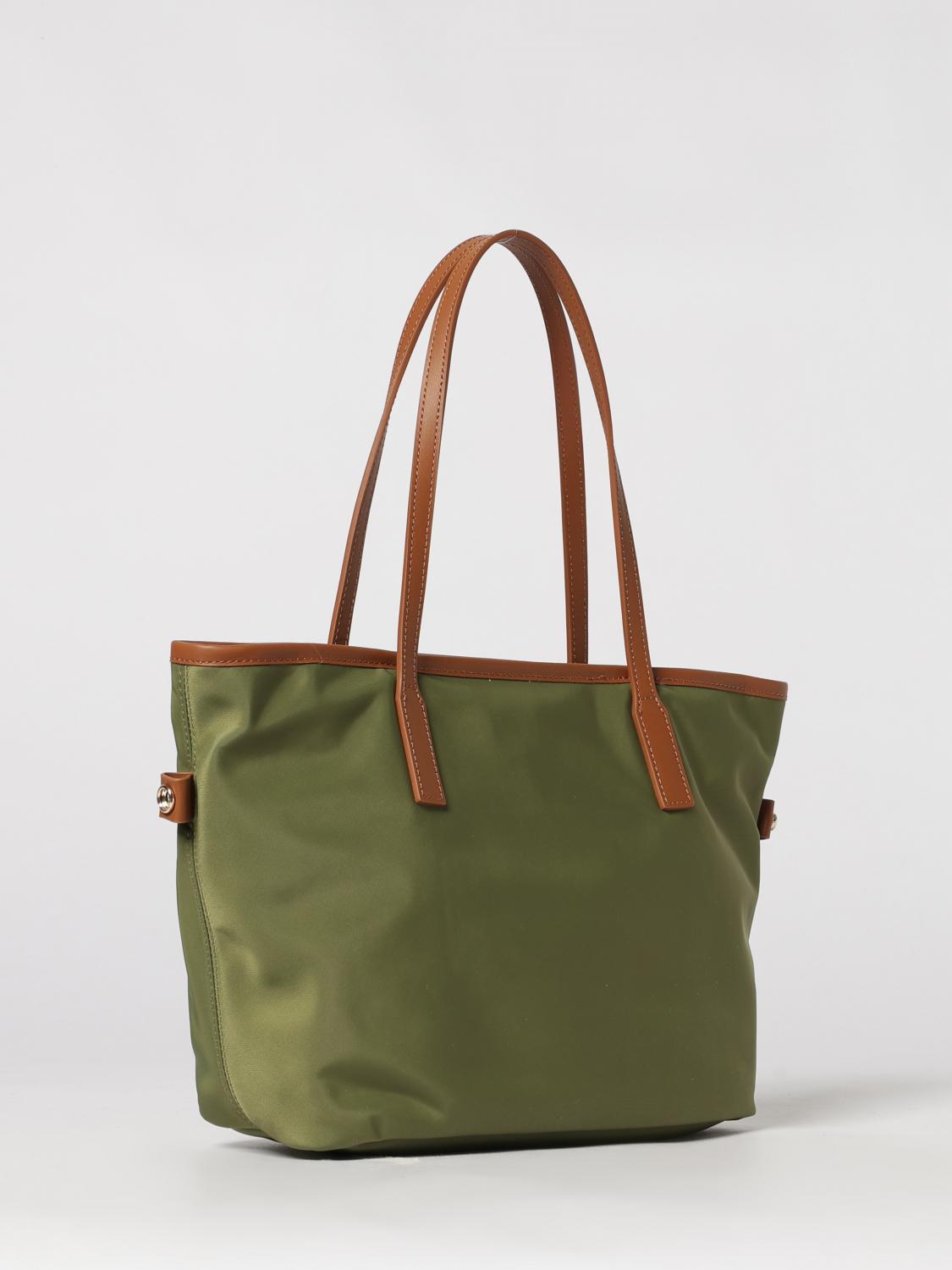 MC2 SAINT BARTH BORSA TOTE: Borsa MC2 Saint Barth in nylon con logo ricamato, Militare - Img 2