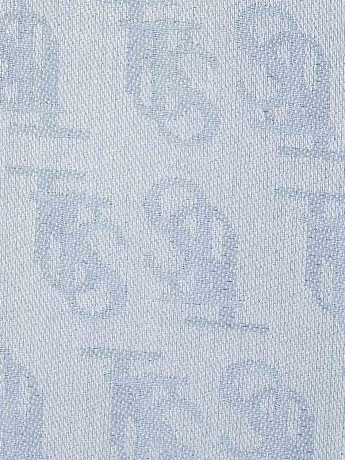 TWINSET SCIARPA: Sciarpa Twinset in misto poliestere con logo jacquard , Azzurro - Img 3