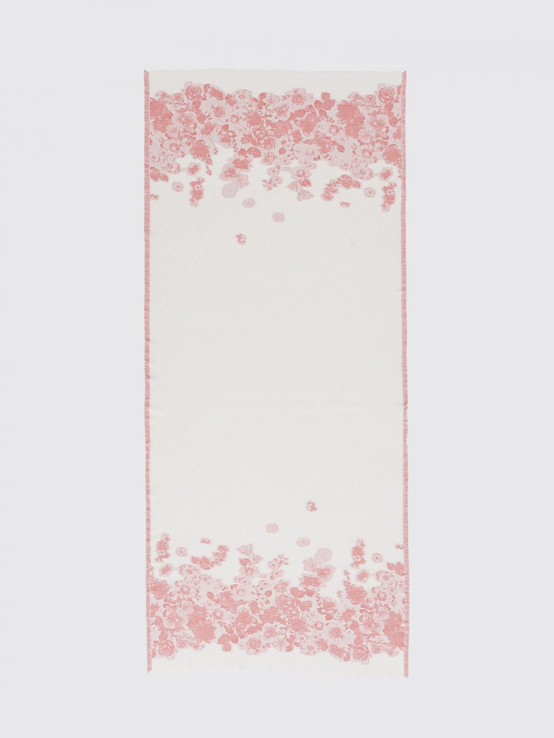 TWINSET SCIARPA: Sciarpa Twinset in misto viscosa con motivo floreale jacquard , Fantasia - Img 1