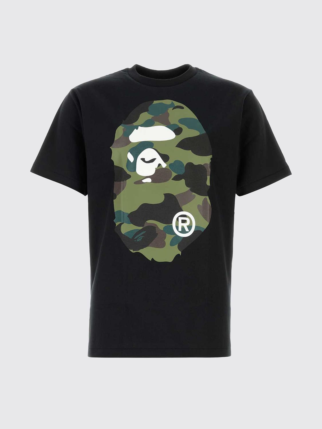 BAPE CAMISETA: Camiseta de algodón estampada Bape, Negro - Img 2
