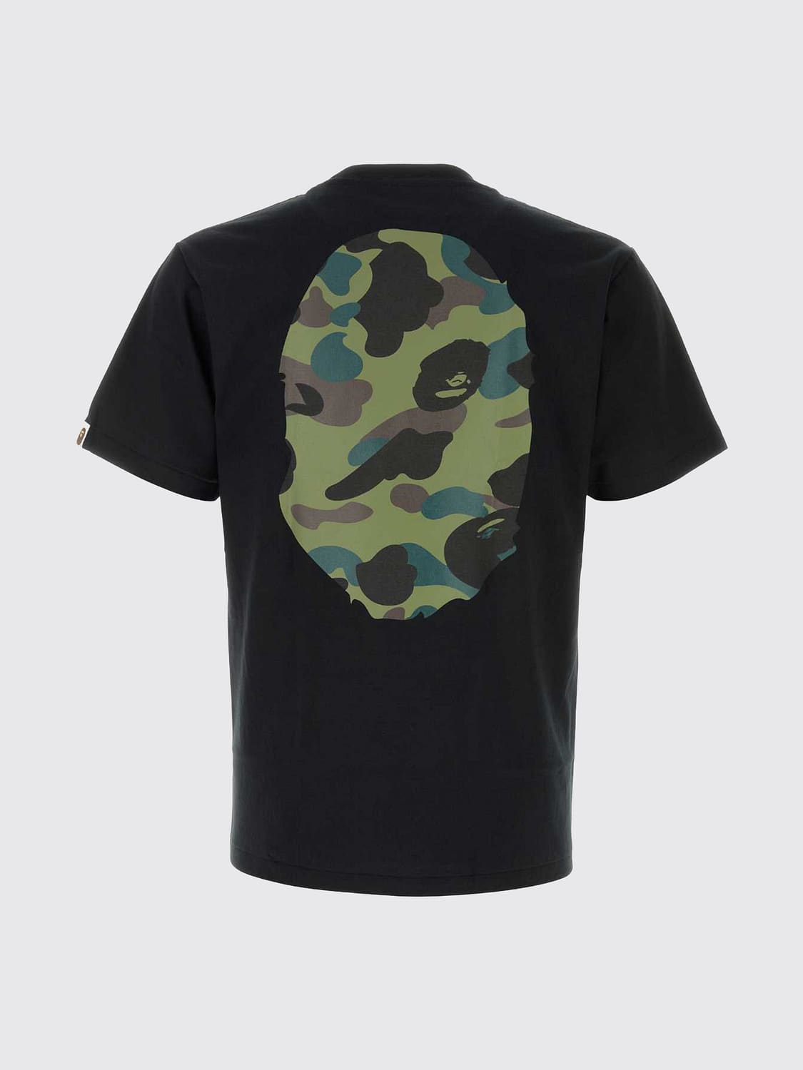 BAPE CAMISETA: Camiseta de algodón estampada Bape, Negro - Img 3