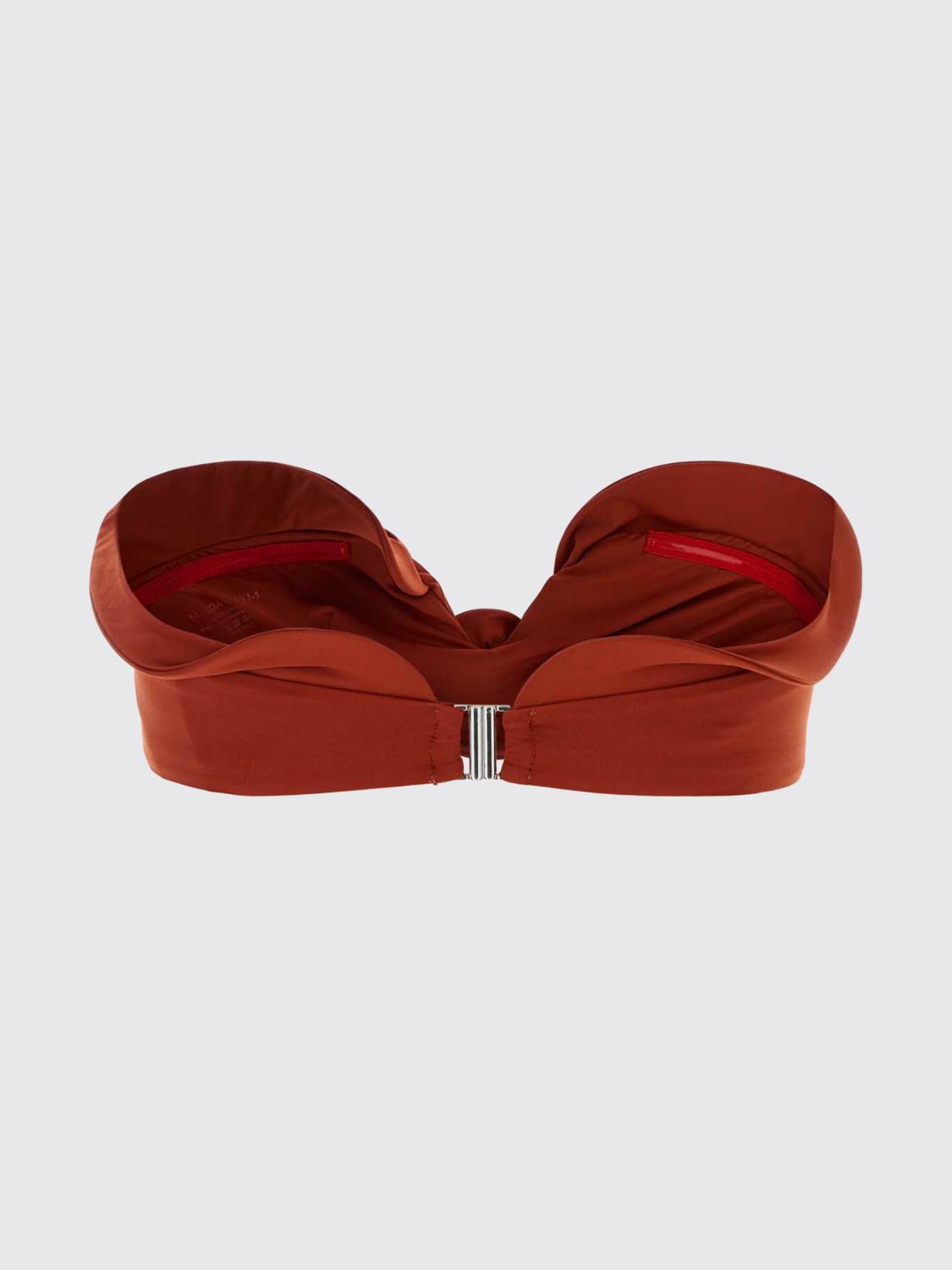 MAGDA BUTRYM COSTUME: Costume da bagno con fiore Magda Butrym, Arancione - Img 3