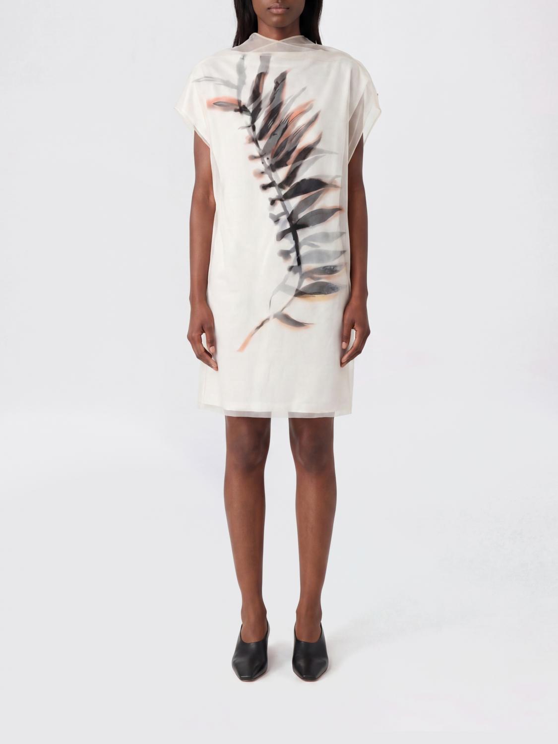 SPORTMAX ABITO: Abito mini Sportmax in nylon con stampa , Bianco - Img 1