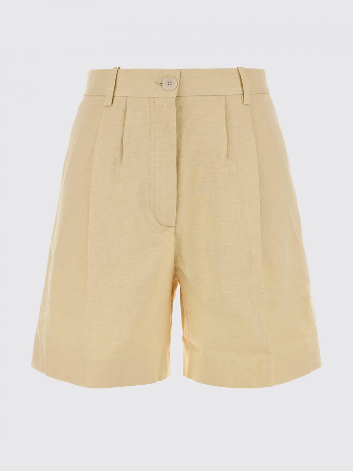 ANINE BING PANTALONCINI: Pantaloncini Anine Bing in misto viscosa, Crema - Img 2