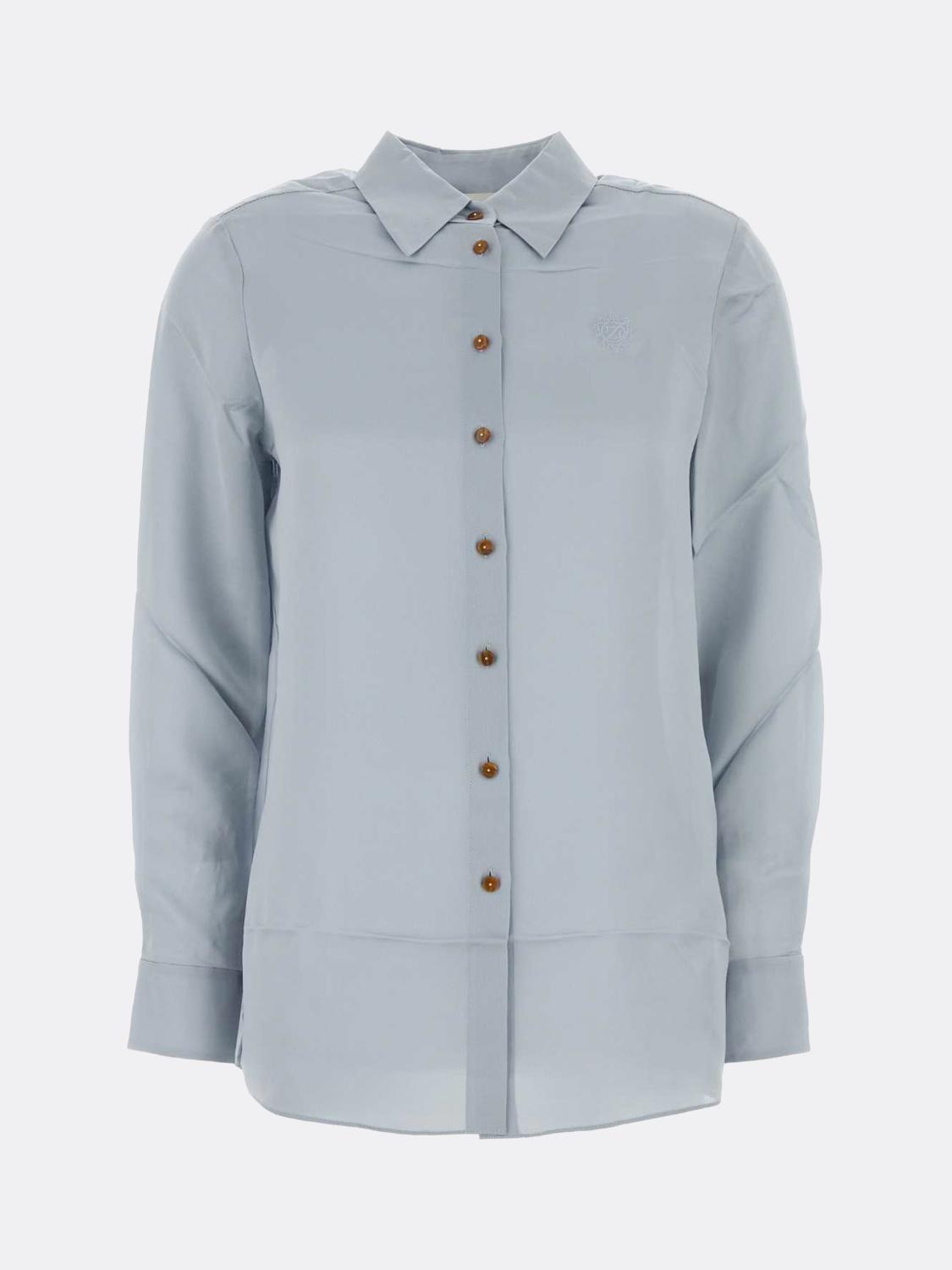 ZIMMERMANN CAMISA: Camisa básica Zimmermann de seda, Azul Oscuro - Img 2