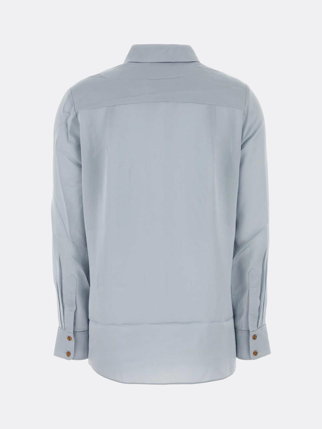 ZIMMERMANN CAMISA: Camisa básica Zimmermann de seda, Azul Oscuro - Img 3