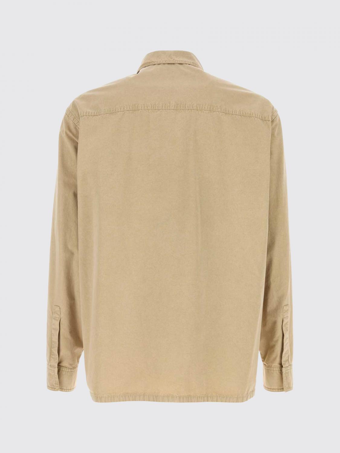FERRAGAMO POLO: Polo in cotone e seta Gancini Ferragamo, Beige - Img 3